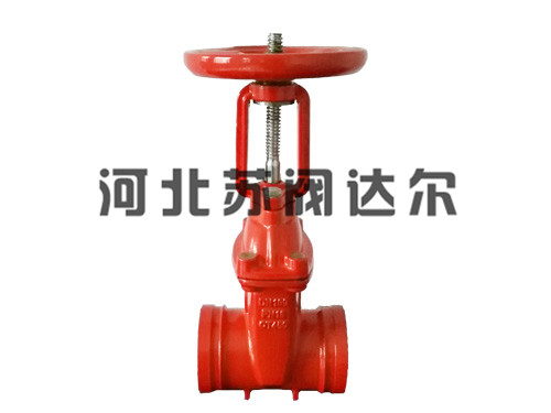 中体沟槽明杆弹性座封闸阀