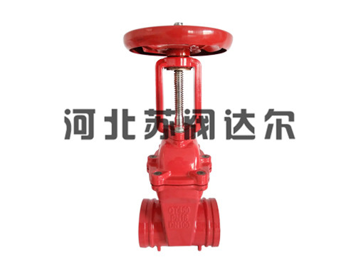 大体沟槽明杆弹性座封闸阀